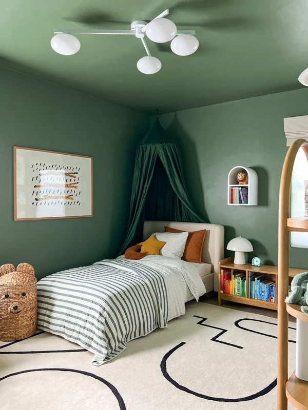 Moody Green Toddler Room