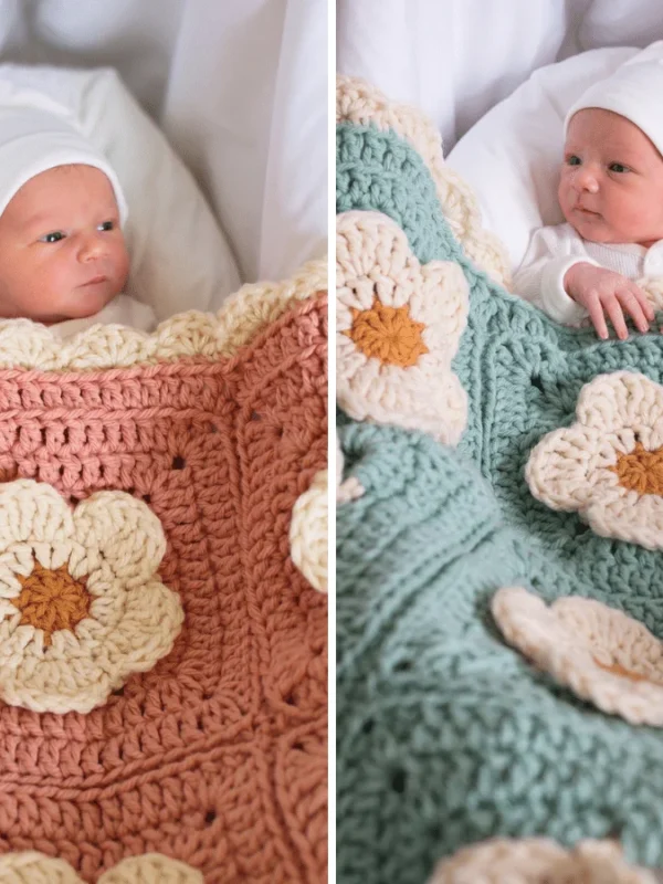 A Baby Blanket I Crocheted in One Weekend: Free Chunky Petal Pattern