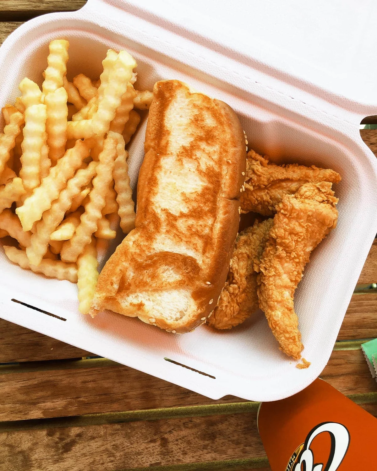 Close-up of pink Cane's sauce with spoon