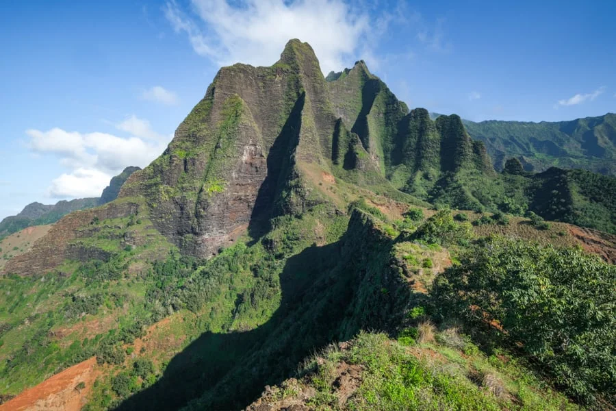 Loose dirt trail section where hikers can slip in rain