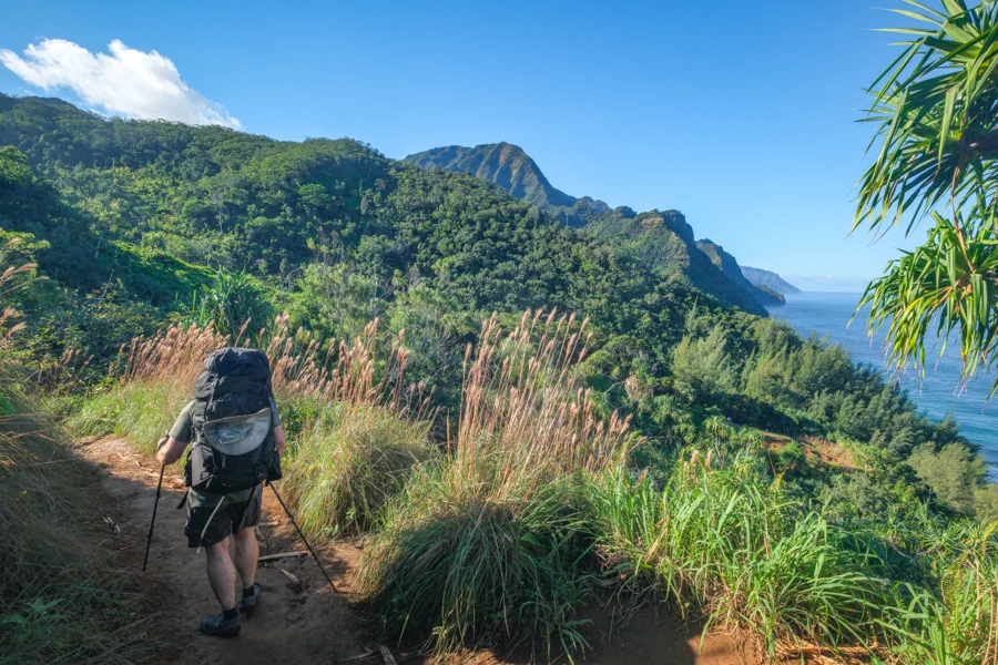 Day hike to Hanakapiai Beach via Ha'ena State Park